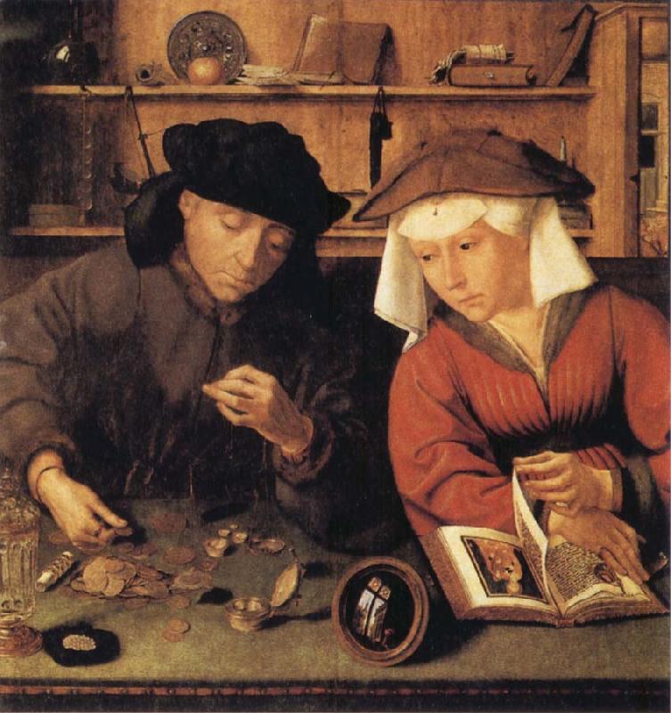 MASSYS, Quentin The Money-changer and his Wife oil painting picture